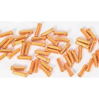 Lanko pro jízdní kolo Koncovky lanka silničního kola | 50ks - Zlato