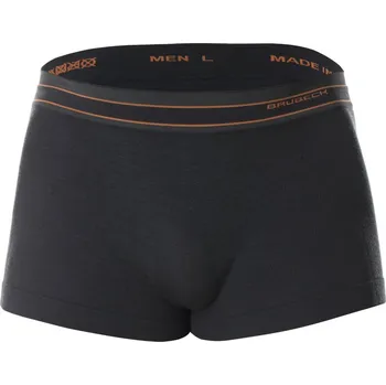 Pánské termo spodní prádlo Brubeck Active Wool pánské boxerky Barva: Grafitová, Velikost: S