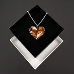 AMADEA Dřevěný přívěsek na krk srdce, 3,5x3 cm, český výrobek