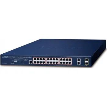Switch PLANET 4-Port GE 802.3bt + 20-Port GE 802.3at + 2Port TP/SFP (GS-4210-24HP2C)