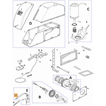 Pohon brány Nice CMSU.5320 elektroinstalace SUMO