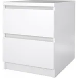 FALCO Noční stolek Simplicity 230 bílý lesk