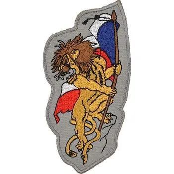 Nášivka NAVYS Nášivka ŘVOUCÍ LEV s vlajkou ČR - BAREVNÁ