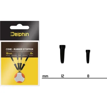 Delphin Stoper Cone Rubber Stopper 8 ks 12mm