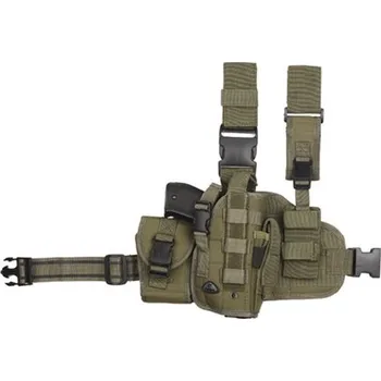 Příslušenství pro sportovní střelbu 101INC Pouzdro pistolové stehenní se zásobníky pravé ZELENÉ