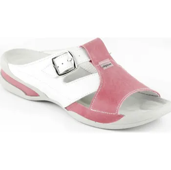 Dámská zdravotní obuv MEDISTYLE KATRINA 8K-E15/2-1 pantofel růžovo-bílý, růžovo-bílá - 41