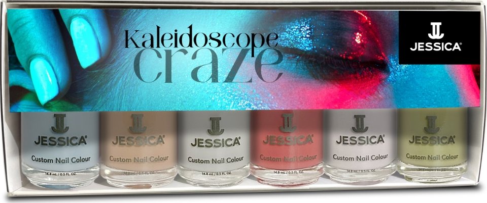 Jessica laky na nehty Kaleidoscope Craze - dárková sada 6 x 15 ml