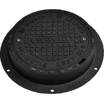 Kanalizační potrubí Wavin poklop 315mm, 12,5t, na betonový konus, litina