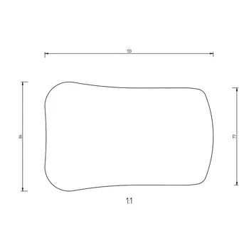 Zrcadlo Hahnenkratt Zrcadlo FS Rhodium oboustranné bez držátka Varianta: Zrcadlo FS Rhodium oboustranné laterální 88x77x133mm