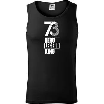 Hero, Legend, King x Queen 1973 - Tílko pánské Core - L ( Černá )