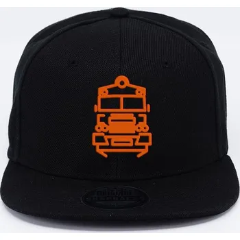 Kšiltovka Pantograff 560 snapback černá+oranžová