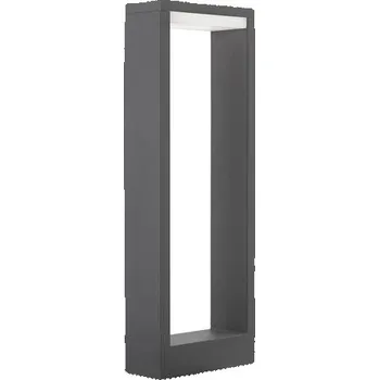 Venkovní osvětlení NOVALUCE Venkovní sloupkové svítidlo BLISS tmavě šedý hliník akrylový difuzor LED 7W 3000K 220-240V 56st. IP54 vč. driveru - NOVA LUCE