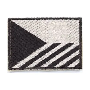 Nášivka NAVYS Nášivka VLAJKA ČR šikmé PRUHY velcro 7,5 x 5,5 cm DESERT