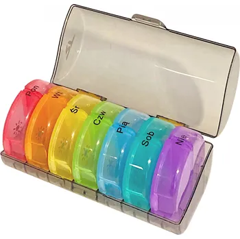 Dávkovač léků Týdenní dávkovač na léky XT2453 14 x 6,5 cm barevný