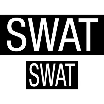 Nášivka ROTHCO Nášivka SWAT velcro 2 rozměry v balení ČERNÁ