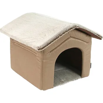 Pelíšek pro psa Bouda O´LALA PETS Royal hnědá 65x80cm