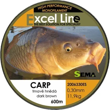 Vlasec Sema Carp Dark Brown 600m 0,33mm/13,1kg
