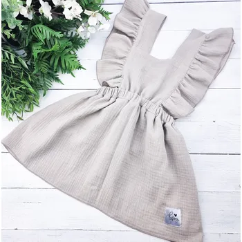 Dívčí šaty Kulišárny Mušelínové LACLOVÉ šaty SANDY VELIKOST: 68(3-6m)