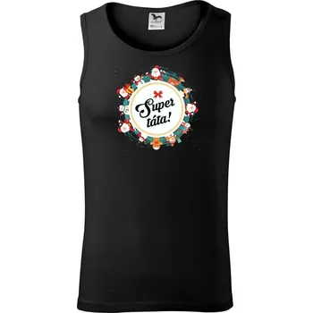 Vánoce - Super táta - Tílko pánské Core - 2XL ( Černá )