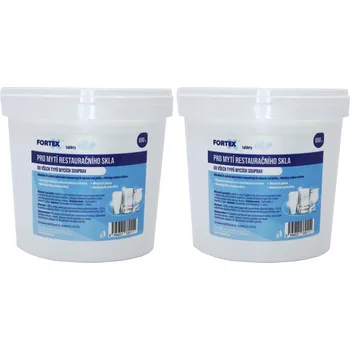 Profesionální mycí prostředek Fortex tablety bílé 2 x 650g duopack