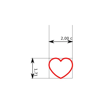 Vykrajovátko Naše Vykrajovátko Srdce Velikost: 2 cm Vykrajovátko