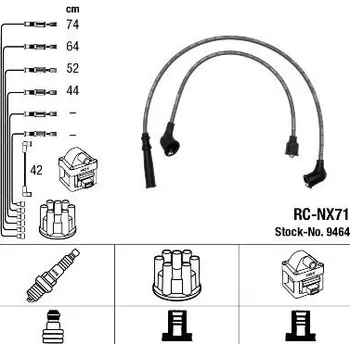 Zapalovací kabel Sada kabelů pro zapalování NGK 9464