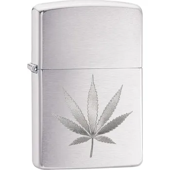 21893 Chrome Marijuana Leaf Design