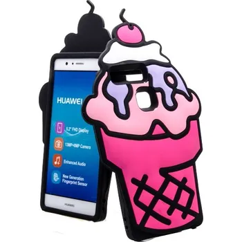 Pouzdro na mobilní telefon Pouzdro 3DFun Huawei P9 Lite ICE Růžové