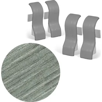 soklová lišta NOVÁK Spojka k soklové liště MDF 40x20 Dub grey, 4 ks M08-AMSP012