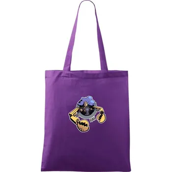 Znamení komiks rak - Taška bavlněná - 42 x 38 cm ( Fialová )