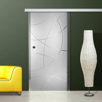 Interiérové dveře Glasdesign Orin skleněné posuvné dveře 900 x 2050 mm