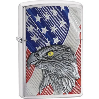Zapalovač 21892 US Flag with Eagle