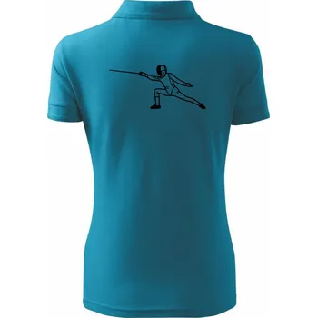 Šermíř výpad - Polokošile dámská Pique Polo - XS ( Tmavý tyrkys )