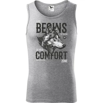 Wolf life - Tílko pánské Core - XL ( Tmavě šedý melír )