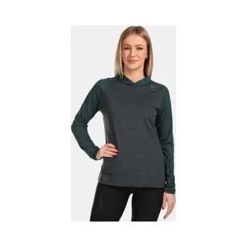 Dámská mikina Kilpi AILEEN-W tmavě zelená 38; Zelená mikina + DÁREK DLE VÝBĚRU!