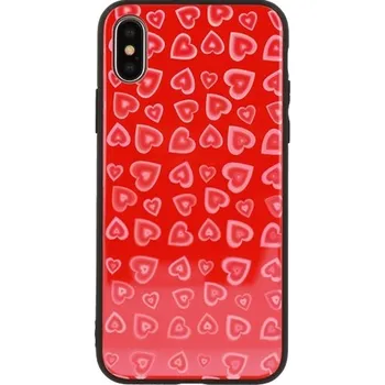 Pouzdro na mobilní telefon Heart Vennus Glass Case Huawei Mate 10 Lite Červené