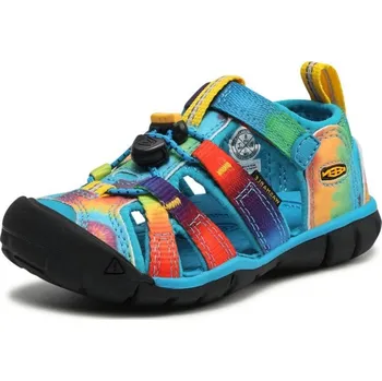 Dětské sandály Keen Seacamp CNX – duhové, do vody, uzavřená špička, outdoorové Velikost: 25-26