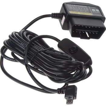 Kamera do auta DVRBKABOBD1 Kabeláž pro napájení DVR kamery z OBD konektoru na microUSB
