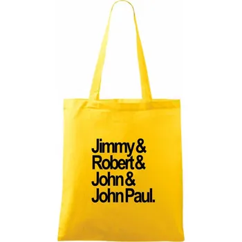 Jimmy Robert John John Paul - Taška bavlněná - 42 x 38 cm ( Žlutá )