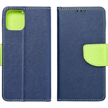 Pouzdro na mobilní telefon Pouzdro FANCY Diary iPhone 13 6,1 - Modré/Zelené