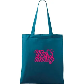 Tým nevěsty s prstenem - Taška bavlněná - 42 x 38 cm ( Petrolejová )