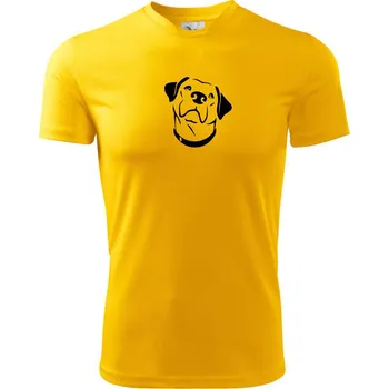 Labrador obrys - Dětské triko sportovní (dresovina) - 158 cm/12 let ( Žlutá )