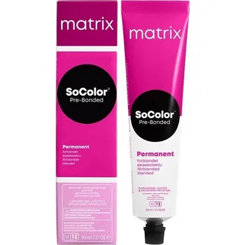 Barva na vlasy Matrix, SoColor Pre-Bonded Permanentné vlasy farbivo 4N Stredne hnedá neutrálna 90ml