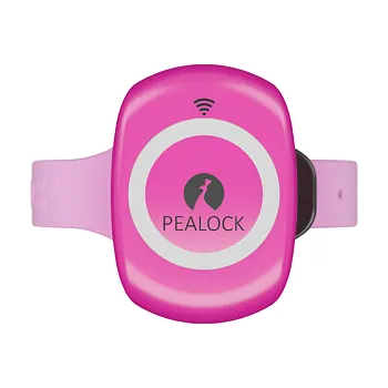 Zámek na kolo Elektronický GPS zámek Pealock 2 barva Růžová