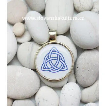 Přívěsek Přívěšek Triquetra Povrch: Stříbrňavý