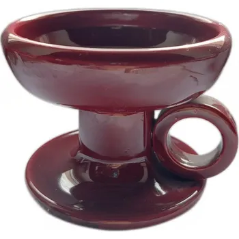 Čajovna Červená keramická kadidelnice – ruční práce z Řecka