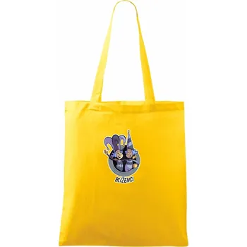Znamení komiks blíženci - Taška bavlněná - 42 x 38 cm ( Žlutá )
