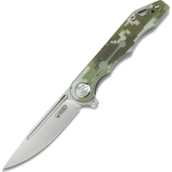 kapesní nůž KUBEY Mizo Liner Lock Flipper zavírací nůž Camo G10 rukojeť KU312E