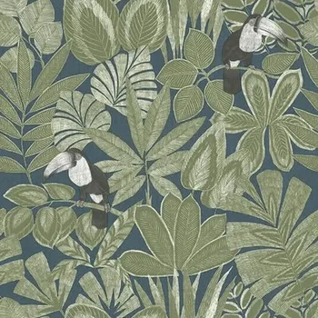 Tapeta Vliesová tapeta Green&Co Rio modrá 0,53x10,05 m