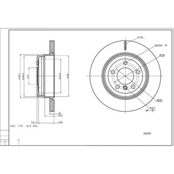 Brzdový kotouč Brzdový kotouč HART 250 253